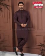 Embroidery Kabli Set - Coffee