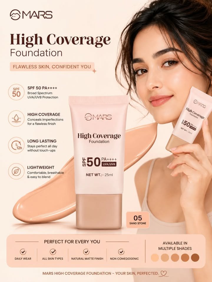 730331315_867748939249240_4401344567934106610_n ✨ MARS High Coverage Liquid Matte Foundation ✨ - Image 1