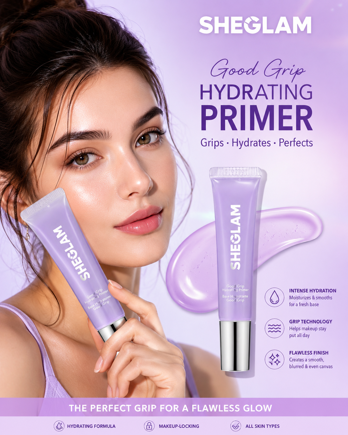 52d051d2-73ad-43fc-972a-9f3099dd612c SHEGLAM Good Grip Hydrating Primer (Blueberry + AHA) 💜 - Image 1