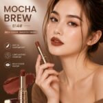 IMAGIC Waterproof Matte Long Lasting Lipstick - 814 Mocha Brew 💄