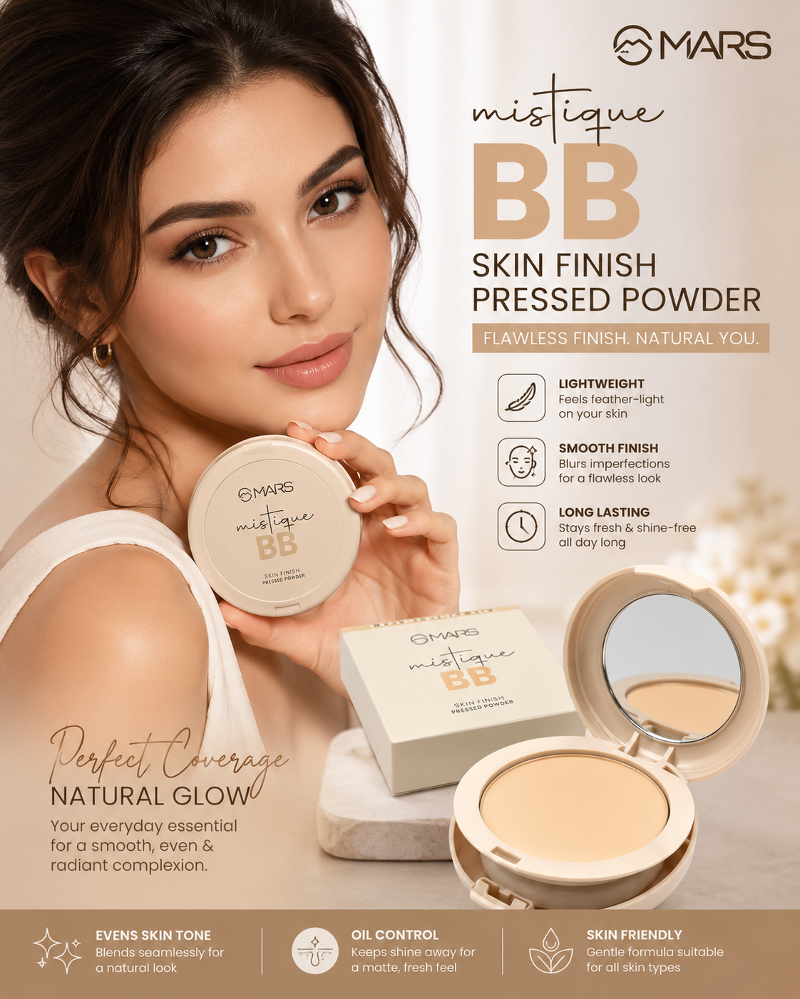 794a43b8-6685-424a-8b7b-449a186ecae3 MARS Mistique BB Skin Finish Pressed Powder - Image 1