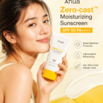 Anua Zero-Cast Moisturizing Finish Sunscreen (50ml) 🧴✨