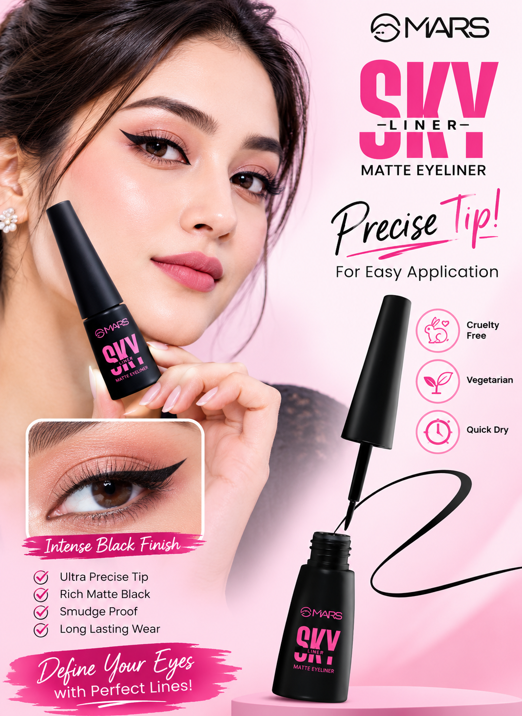 d13ca79f-56fe-4ab8-ba17-99db732f53b6 MARS Sky Liner Matte Eyeliner (Intense Black) 🖤✨ - Image 1
