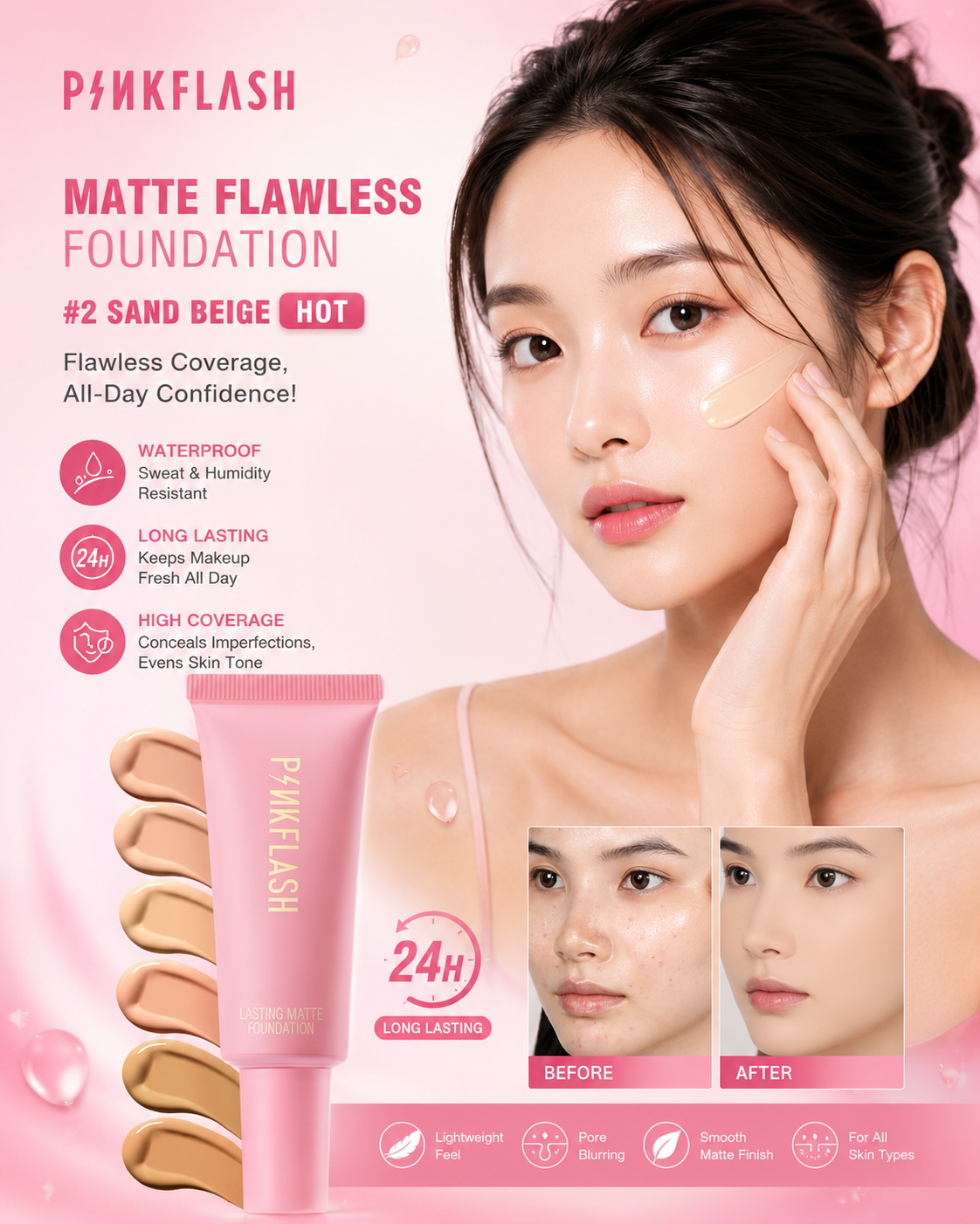 fcc67000-2b7c-4832-a4c1-28733a90a798 PINKFLASH Matte Flawless Foundation - Image 1