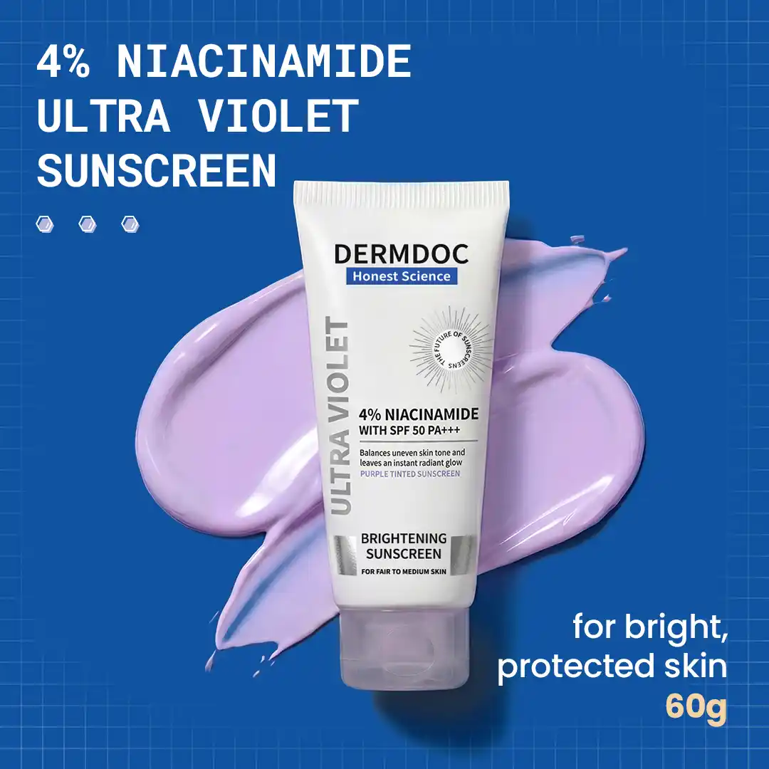 DermDoc Ultra Violet Brightening Sunscreen SPF 50 PA+++ 🧴✨ - Image 2