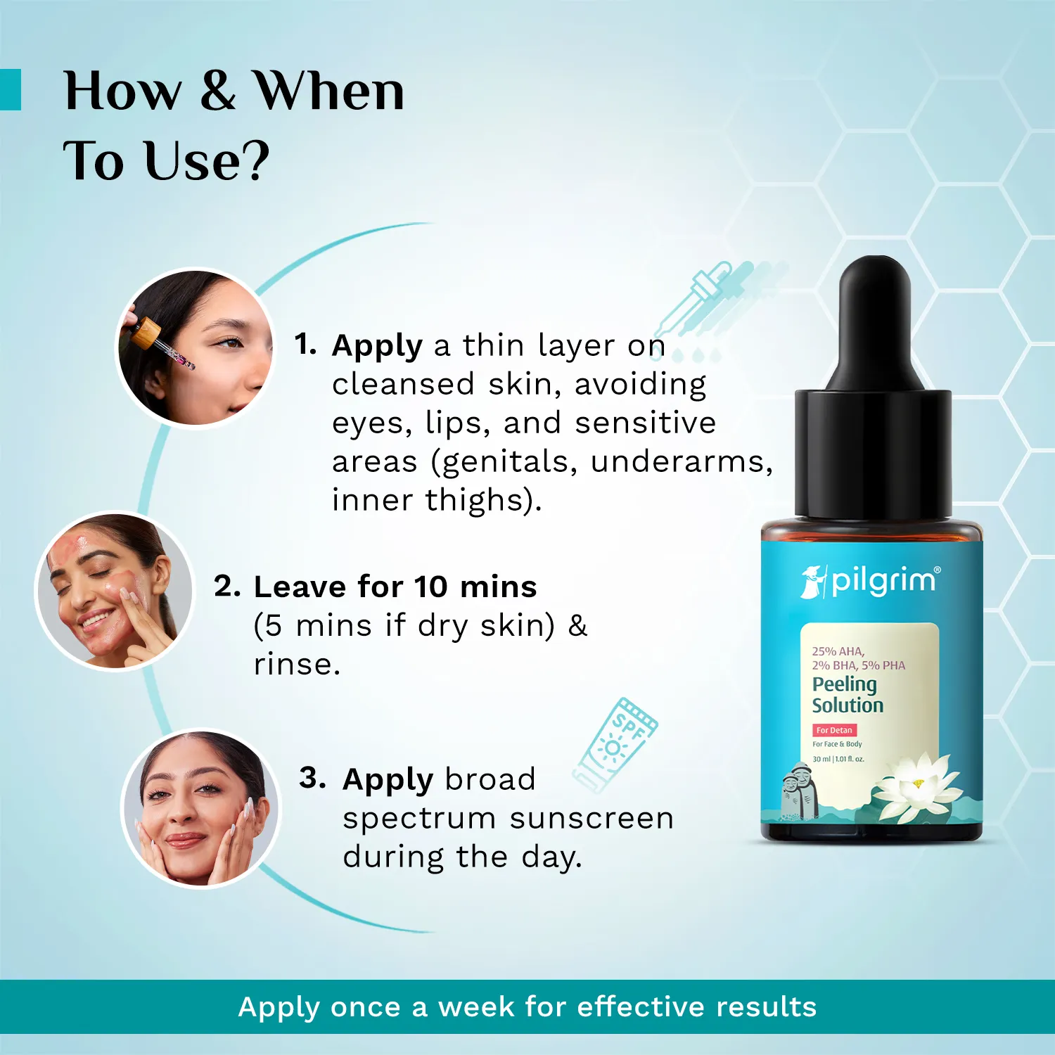 ✨ Pilgrim 25% AHA, 2% BHA, 5% PHA Peeling Solution ✨ - Image 3